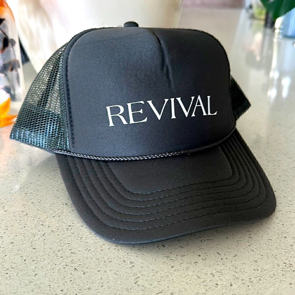 Revival Cap Mesh Adjustable Strap NWOT Gray Unisex